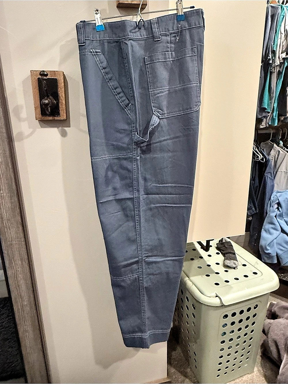 Old Navy High-Rise Straight Utility Pants Blue Size 16